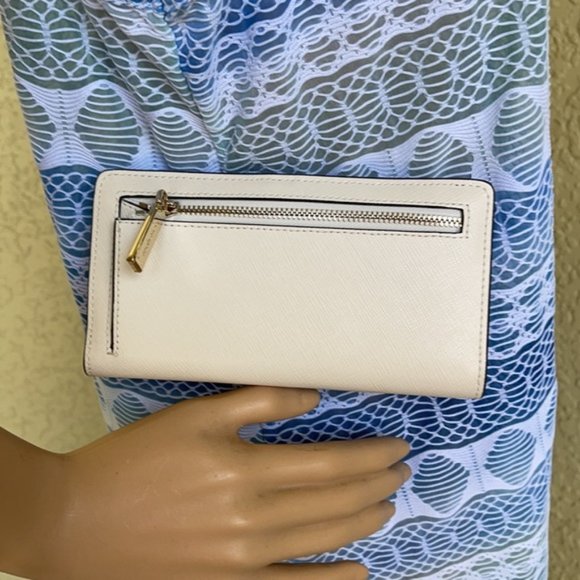 Kate Spade Staci Large Slim Bifold Wallet Parchment - Picture 16 of 16